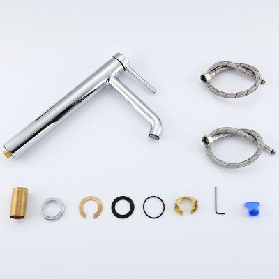 Смеситель для накладного умывальника Gappo G1006-2, хром — изображение 4