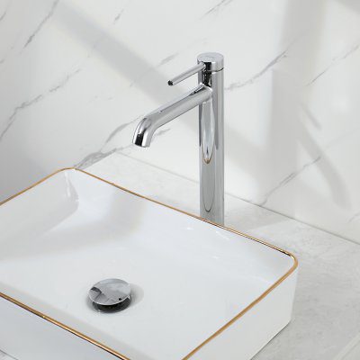 Смеситель для накладного умывальника Gappo G1006-2, хром — изображение 3