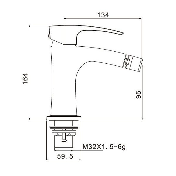 Смеситель для биде Gappo G5007 — изображение 7