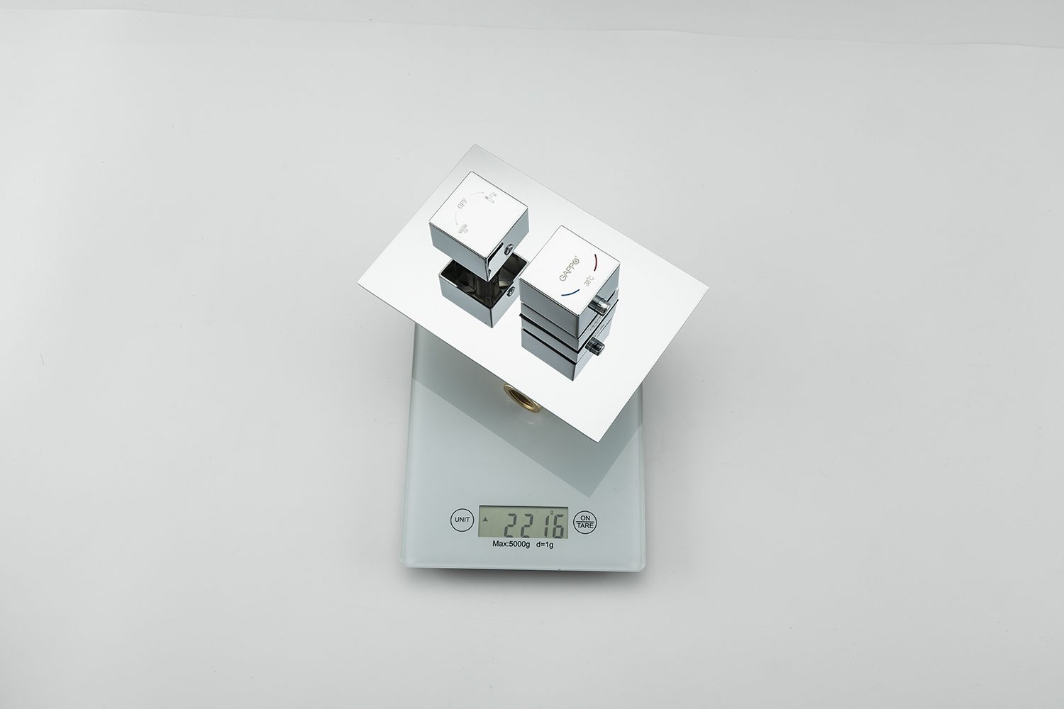 Душевая система с термостатическим смесителем скрытого монтажа для ванны и душа Gappo G7107-40 — изображение 9