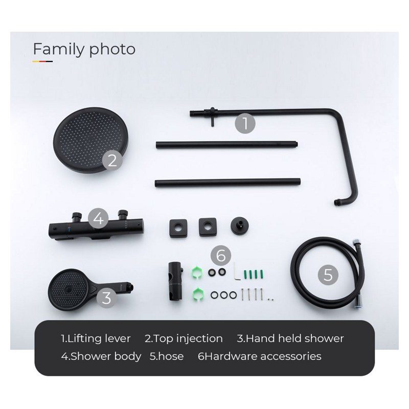 Душевая система с термостатическим смесителем Gappo G2495-76 — изображение 7