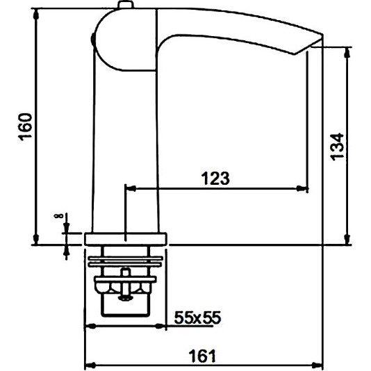 Термостатический смеситель для умывальника Gappo G1007-40 — изображение 7