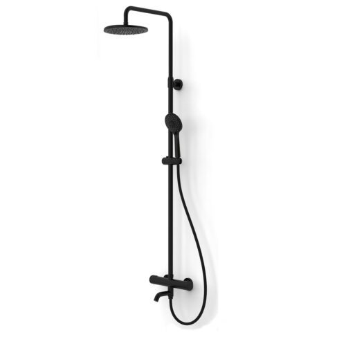 Душевая система с термостатическим смесителем Gappo G2490-6, черный