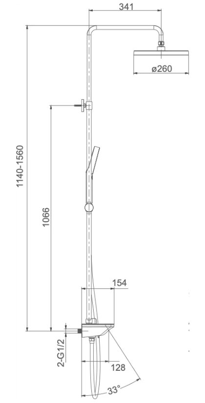 Душевая система Gappo G2495-86, черный — изображение 13