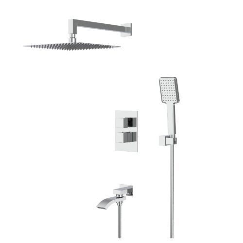 Душевая система с термостатическим смесителем скрытого монтажа для ванны и душа Gappo G7107-40