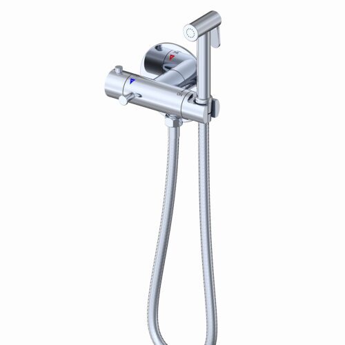 Термостатический смеситель скрытого монтажа для гигиенического душа Gappo G7290, хром