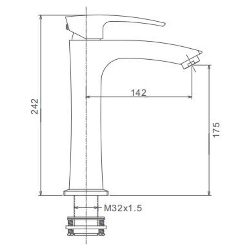 Смеситель для накладного умывальника Gappo G1007-78 — изображение 2