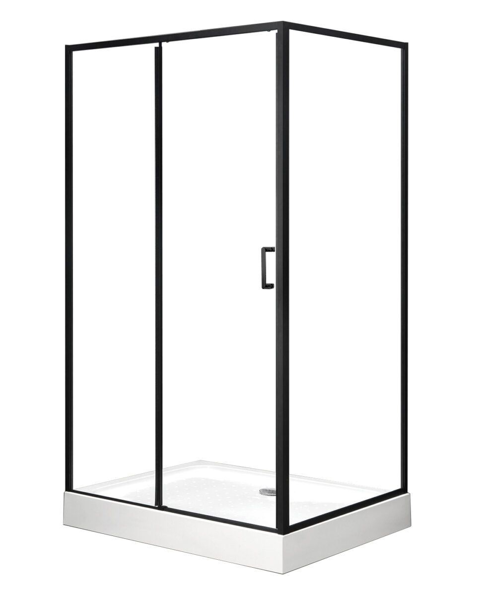 Душевой уголок Roxen Caspia 55060-100B (1000*800*1950; прозрачное/чёрный) — изображение 8