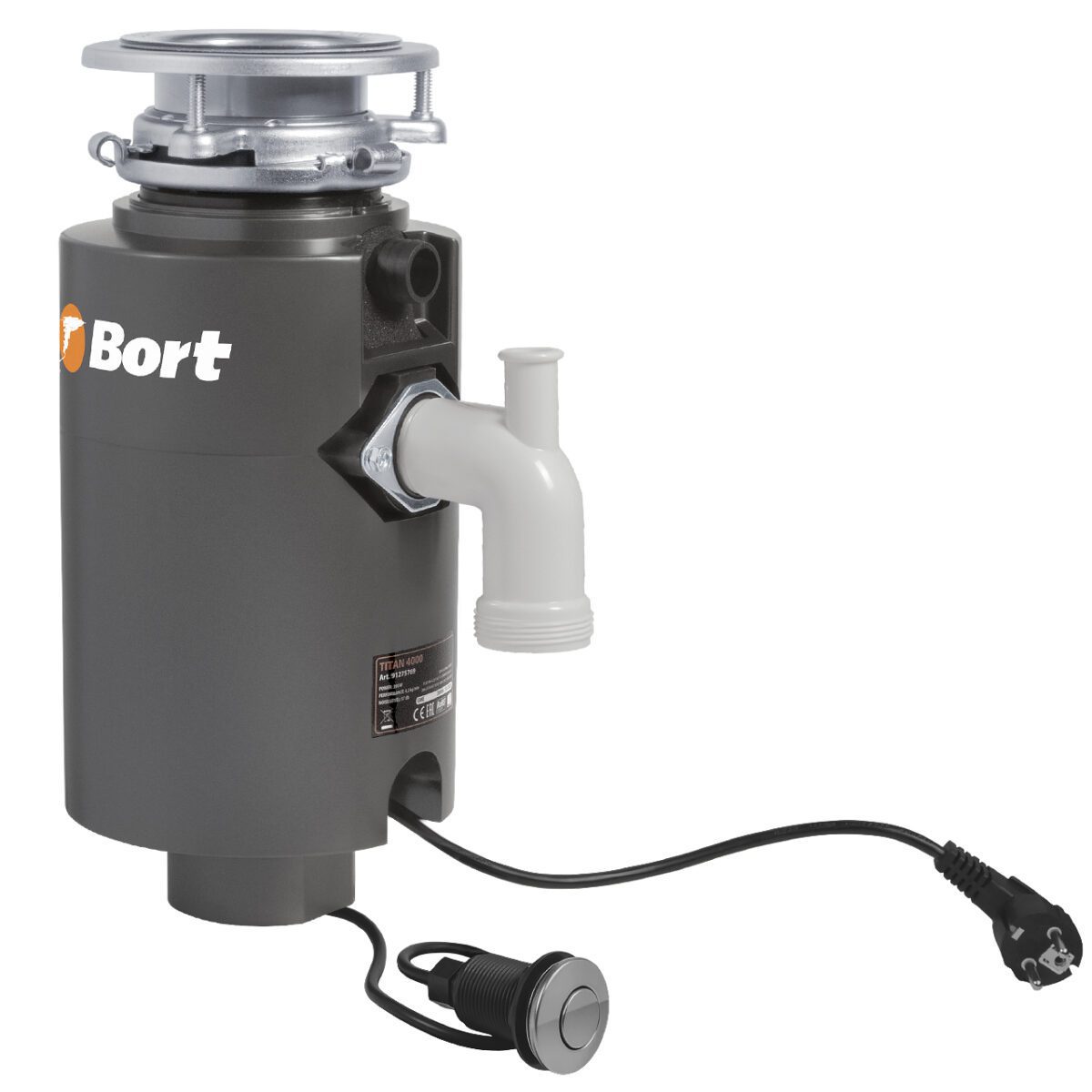 Измельчитель пищевых отходов Bort TITAN 4000 (91275769) — изображение 6