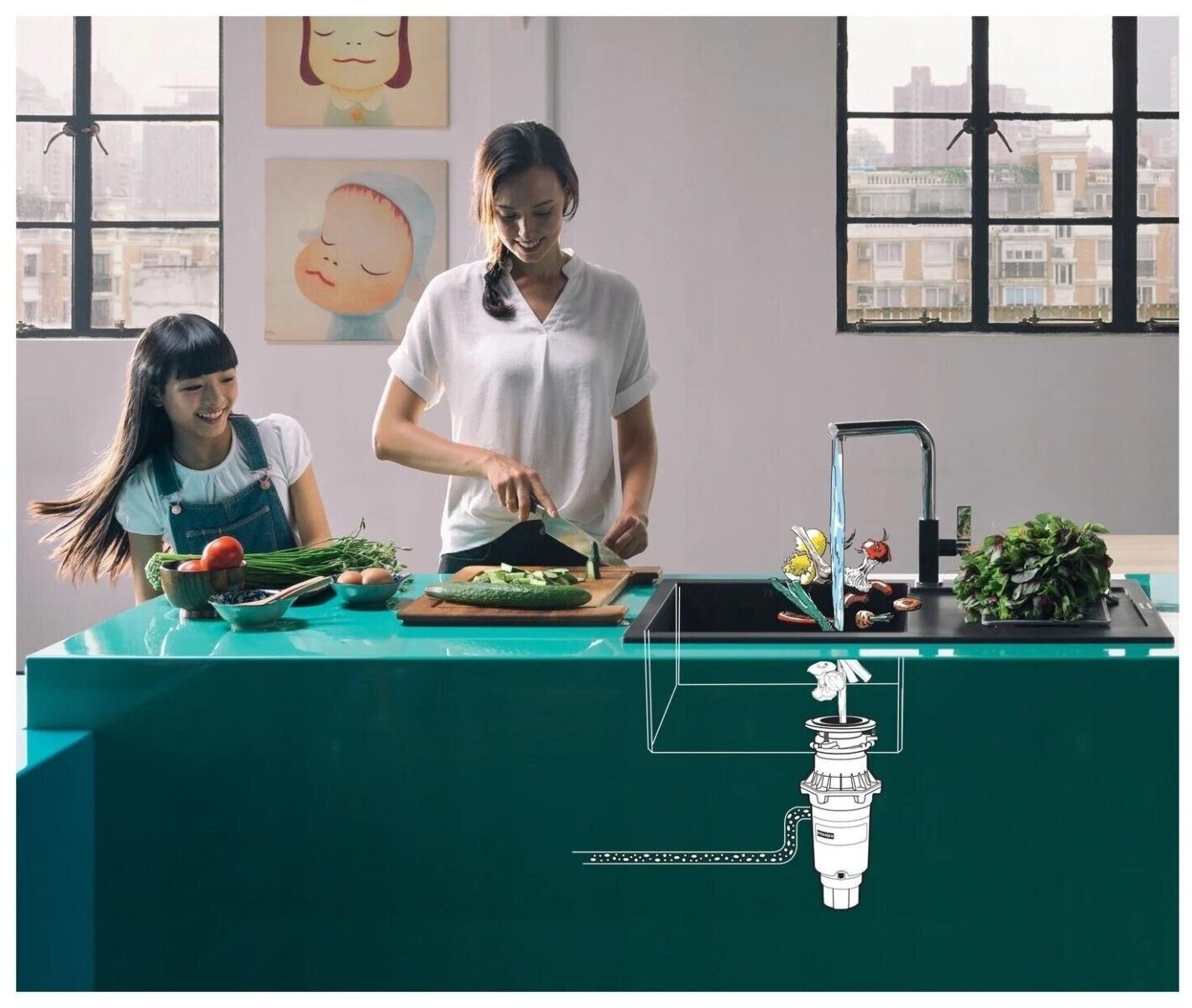 Измельчитель пищевых отходов Franke Turbo Elite Slim TE-75S — изображение 7