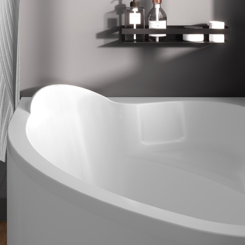 Ванна акриловая ROSA 170*110 левая, с ножками BONITO HOME, BH-RA-101-170L/St — изображение 6