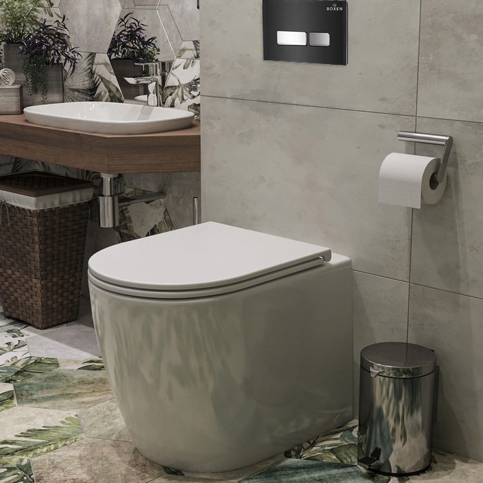 Комплект инсталляции для приставного унитаза Roxen Attach с кнопкой Caspia (чёрная/матовая), 922094 — изображение 6