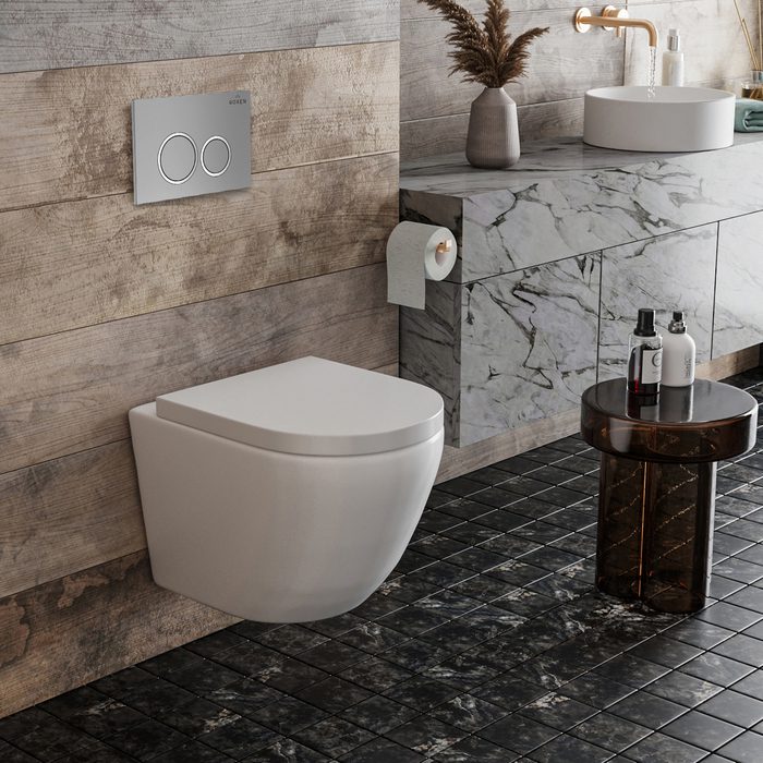 Комплект инсталляции Roxen StounFix Dual Fresh с унитазом Antares 530185-02 и кнопкой Santi (хром/матовая), 530326 — изображение 3