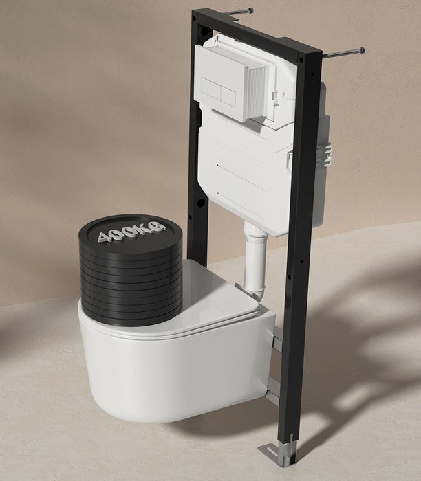 Комплект инсталляции Roxen StounFix Dual Fresh с унитазом Simple Compact и кнопкой Santi (хром/глянец), 918025 — изображение 6