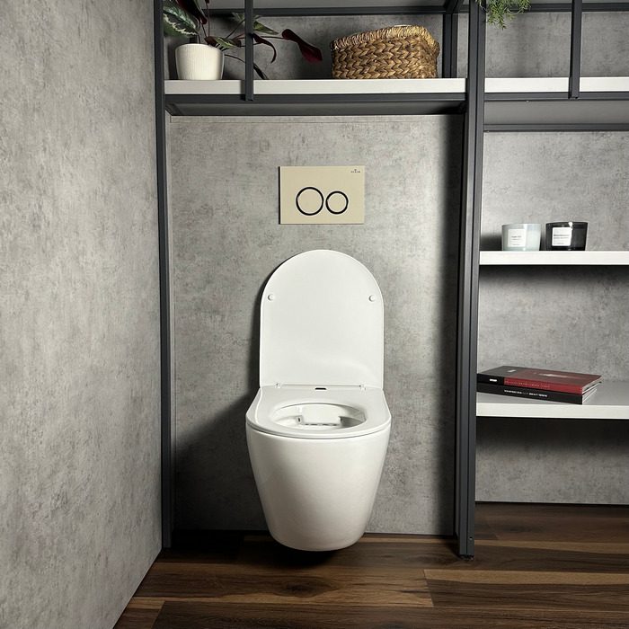 Кнопка для инсталляции Roxen Santi, 410260BG (пастель бежевый) — изображение 2