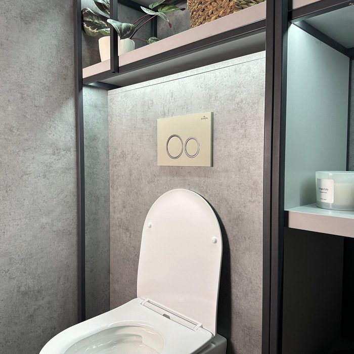 Кнопка для инсталляции Roxen Santi, 410260BG (пастель бежевый) — изображение 3