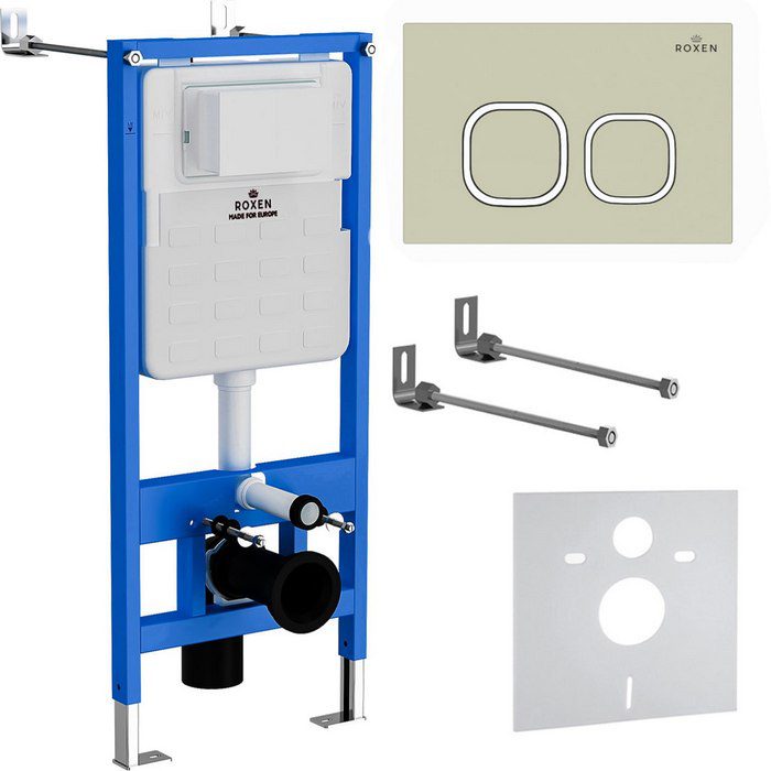 Кнопка для инсталляции Roxen Santi, 410280BG (пастель бежевый) — изображение 3