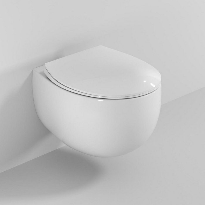 Комплект инсталляции Roxen StounFix Dual Fresh с унитазом EGG и кнопкой Santi (хром/глянец), 964032 — изображение 6