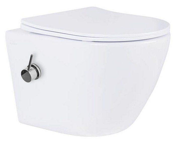 Комплект инсталляции Roxen StounFix Dual Fresh с унитазом Antares Bidet и кнопкой Santi (белая), 902672 — изображение 7