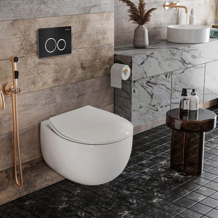 Кнопка для инсталляции Roxen Santi, 410260B (чёрный матовый) — изображение 7