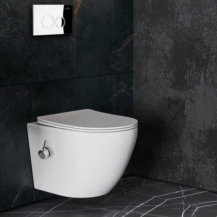 Комплект инсталляции Roxen StounFix Dual Fresh с унитазом Antares Bidet и кнопкой Santi (хром/глянец), 926249 — изображение 4