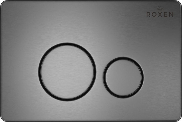 Комплект инсталляции Roxen Attach с приставным унитазом Antares и кнопкой Steel (оружейная сталь), 967074 — изображение 3