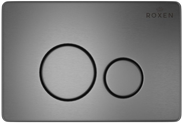 Комплект инсталляции Roxen StounFix Dual Fresh с унитазом Simple Compact и кнопкой Steel (оружейная сталь), 963592 — изображение 5