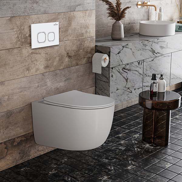 Комплект инсталляции Roxen StounFix Dual Fresh с унитазом Vortex Tornado и кнопкой Santi (белая), 964425 — изображение 2