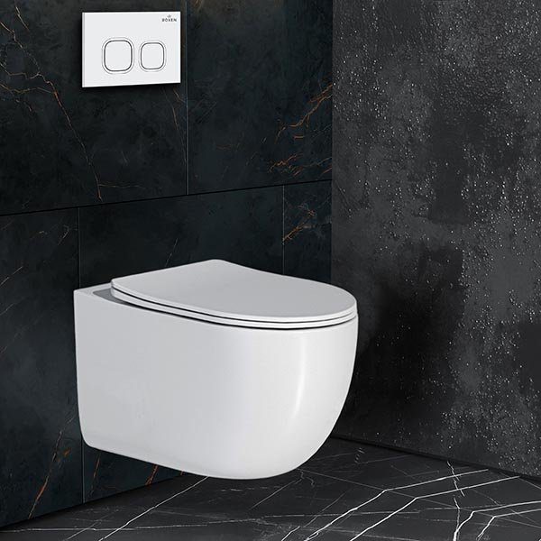 Комплект инсталляции Roxen StounFix Dual Fresh с унитазом Vortex Tornado и кнопкой Santi (белая), 964425 — изображение 3