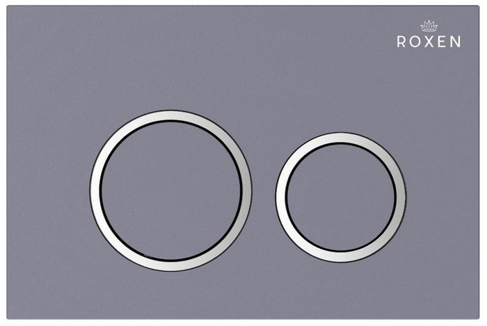 Комплект инсталляции Roxen StounFix Dual Fresh с унитазом Cube и кнопкой Santi (серый бетон/матовая), 966075 — изображение 2