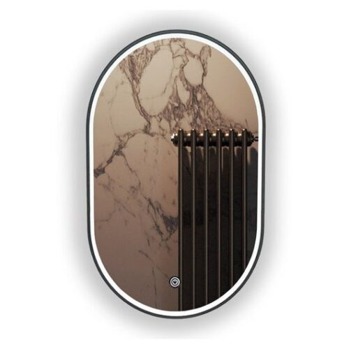 Зеркало в алюминиевой раме Roxen Grown 510200-70GM (400*700), оружейная сталь