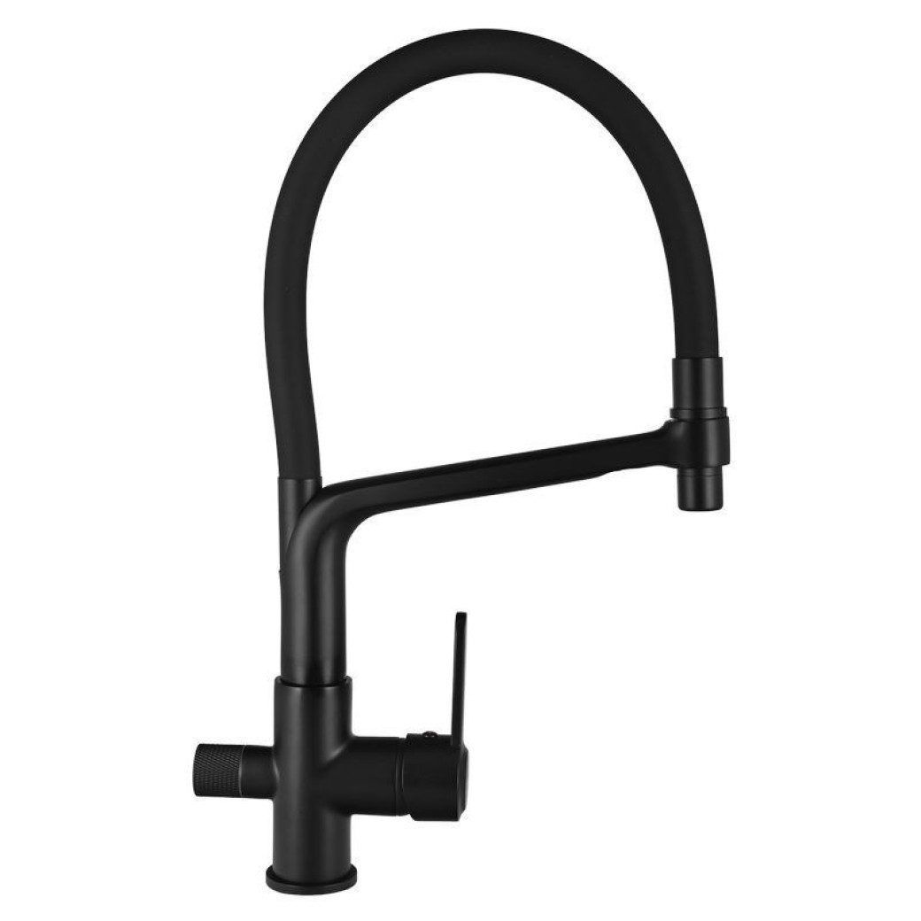 Смеситель для кухни с выходом под фильтр Wisent W4755U-12, с гибким изливом