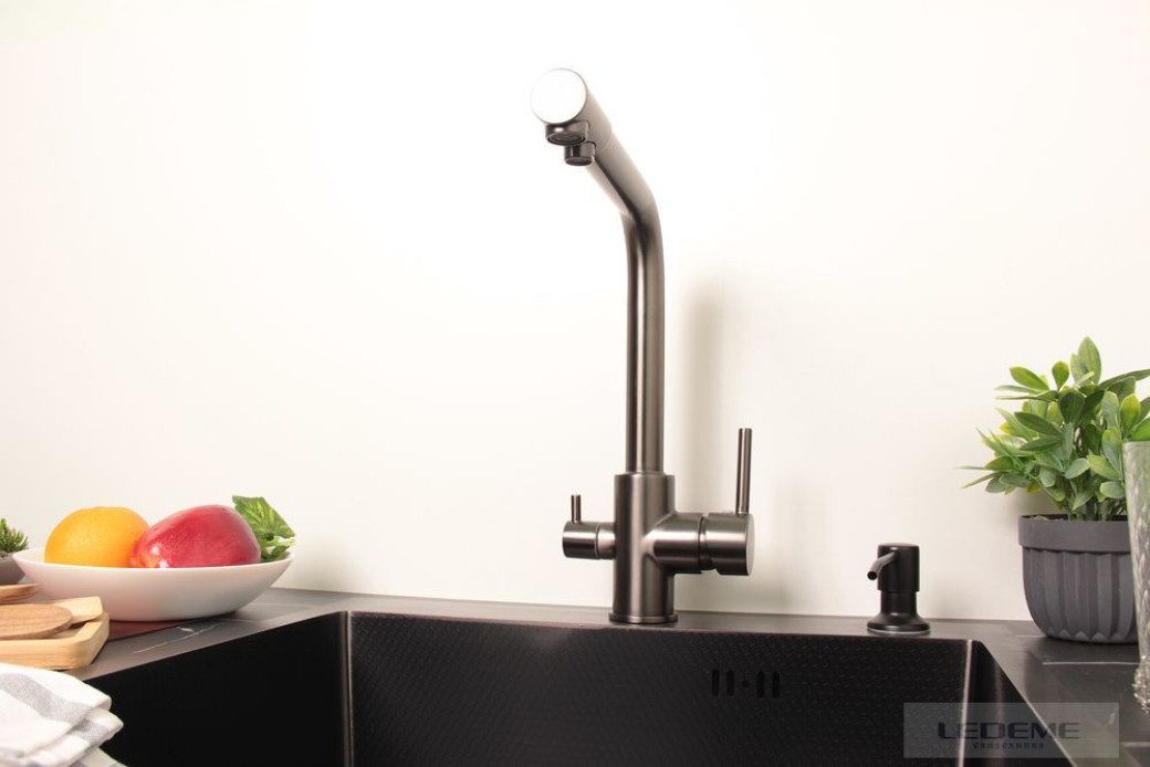 Смеситель для кухни под фильтр Ledeme L4055D-3