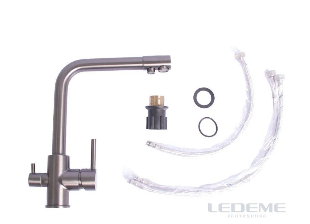 Смеситель для кухни под фильтр Ledeme L4055D-3 — изображение 3