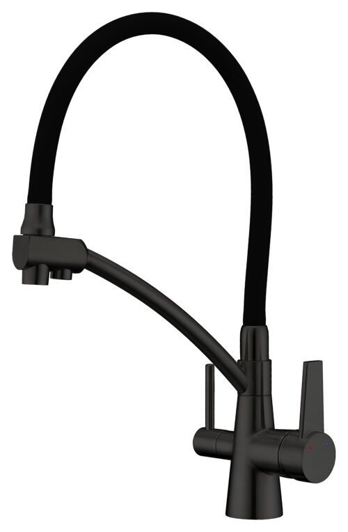 Смеситель для кухни под фильтр GAPPO G4398-16, чёрный