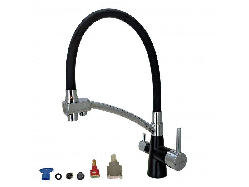 Смеситель для кухни под фильтр GERHANS KK4855B-2 plus, с гибким изливом