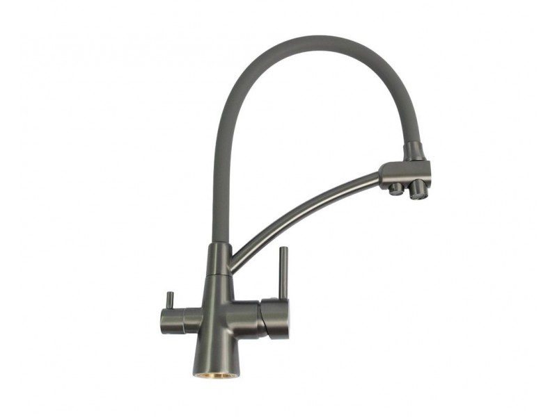 Смеситель для кухни под фильтр Ledeme L4855D-12, с гибким изливом