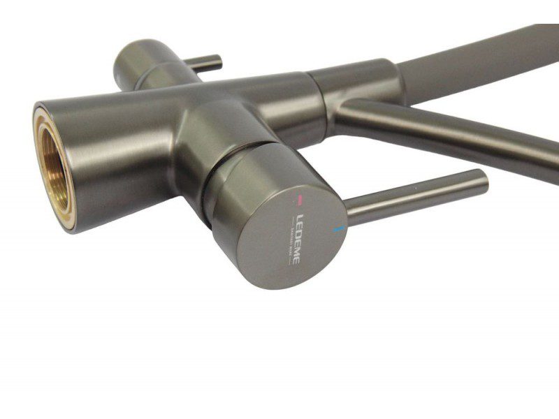 Смеситель для кухни под фильтр Ledeme L4855D-12, с гибким изливом — изображение 3