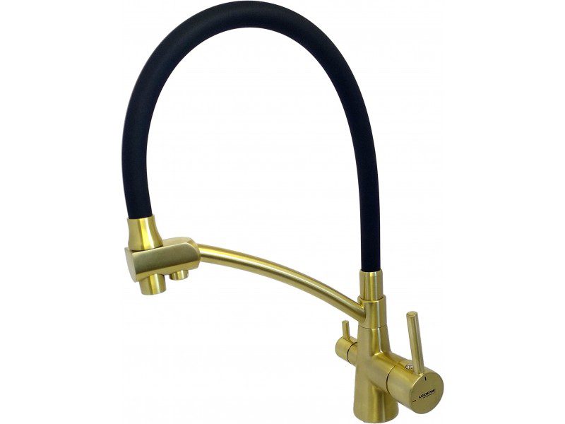 Смеситель для кухни под фильтр Ledeme L4855Y-2, с гибким изливом