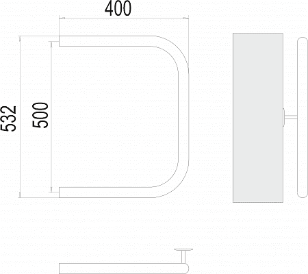 Полотенцесушитель Terminus П-образный 500х400 — изображение 3