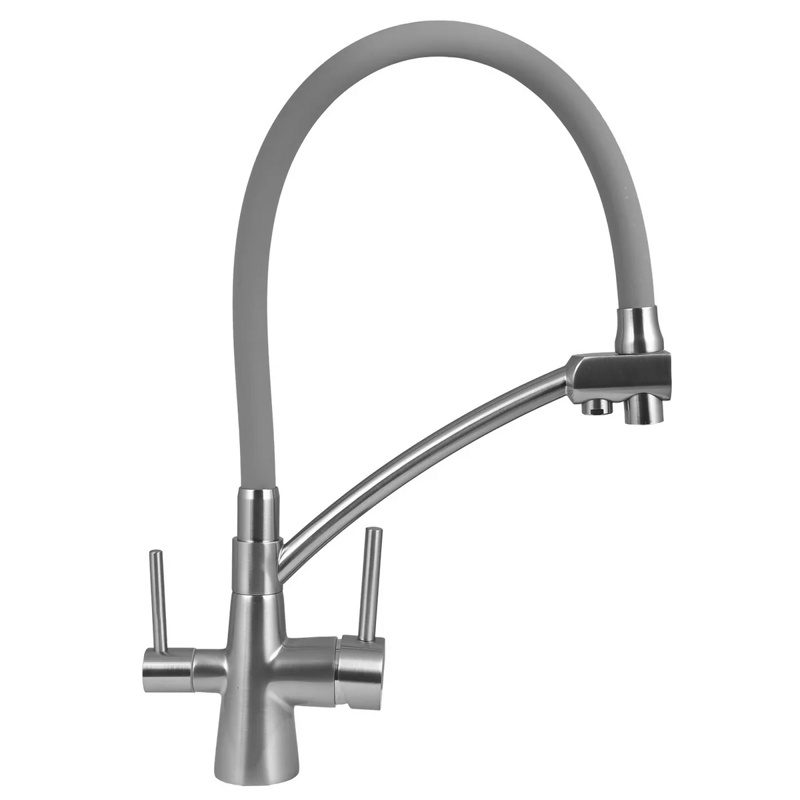 Смеситель для кухни с выходом под фильтр Wisent W4855A-9, с гибким изливом