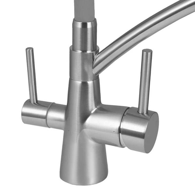 Смеситель для кухни с выходом под фильтр Wisent W4855A-9, с гибким изливом — изображение 5