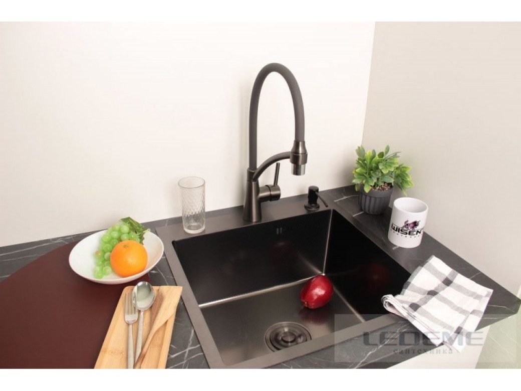 Смеситель для кухни с гибким изливом Ledeme L4399D-12 — изображение 4