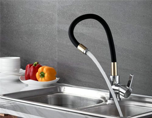 Смеситель для кухни с гибким изливом Ledeme L4898-10