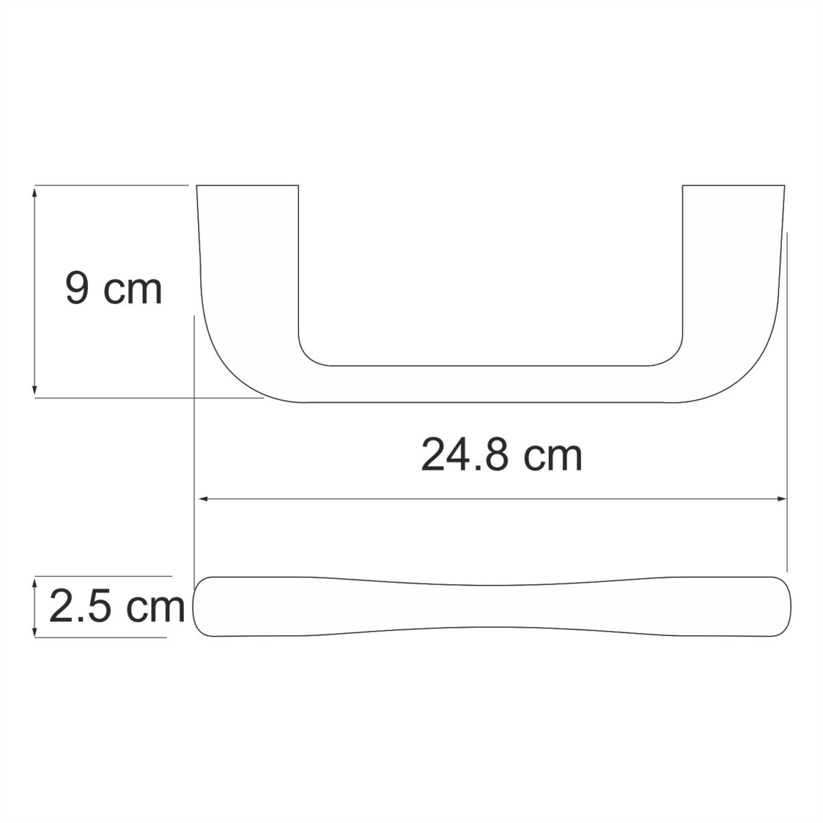 Держатель полотенец Wasserkraft Berkel K-6832, рейлинг — изображение 3