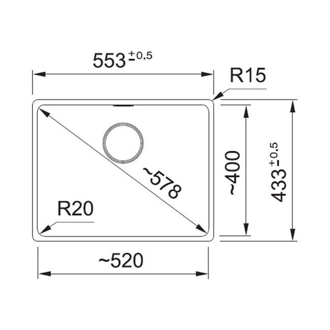 Кухонная мойка Franke Maris MRG 110-52 (серый) (560 x 460 мм), 125.0700.385 — изображение 2