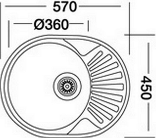 Кухонная мойка Kromevye EC 257 D чаша справа — изображение 2