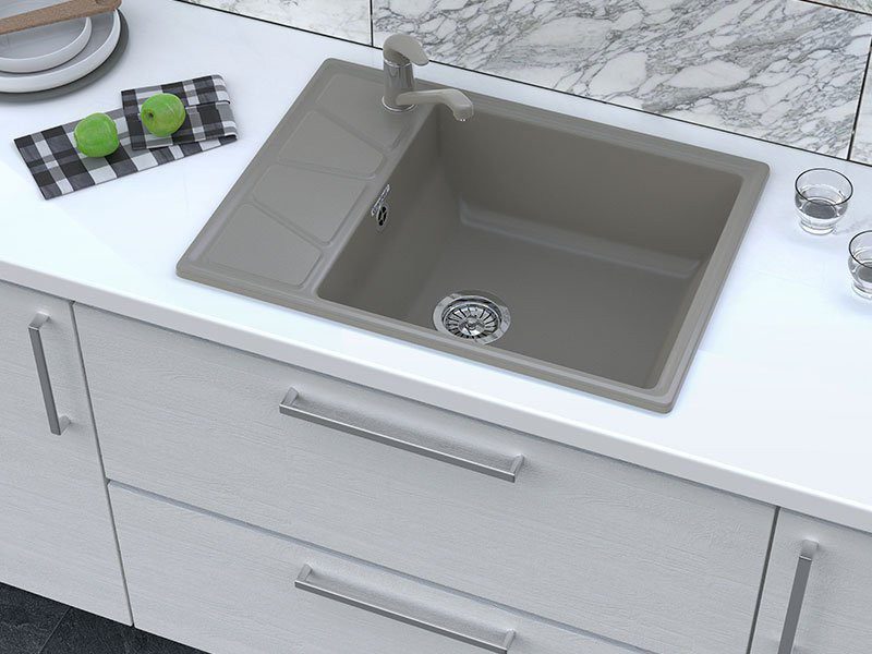 Кухонная мойка GranFest GF-V-680L серый — изображение 4