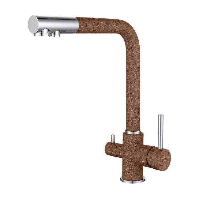 Смеситель для кухни под фильтр GRANFEST 3611 терракот