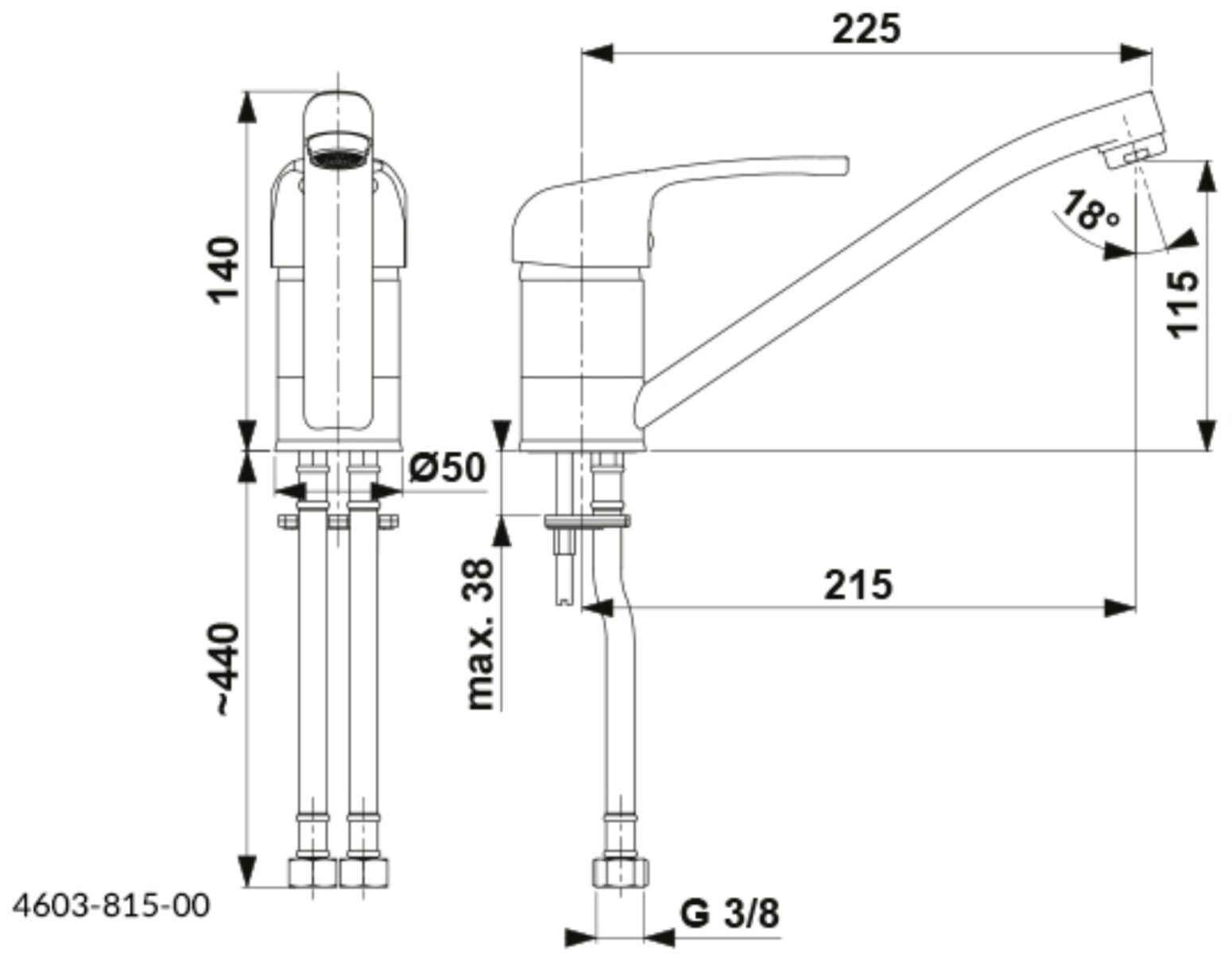 Смеситель для кухни KFA Armatura ALBIT 4603-815-00 — изображение 2